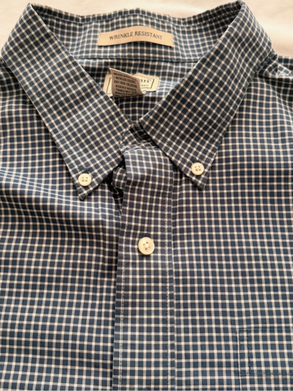 L.L. Bean XXL-Tall Men’s button up long sleeve Cotton shirt